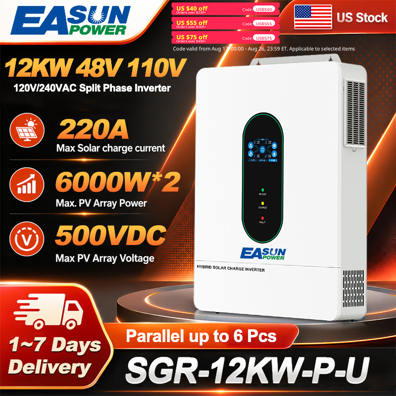 Grid Tie Inverter Limiter 2000W - EASUN POWER 12KW Split Phase Separated
