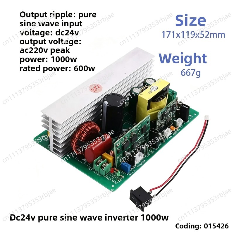 500W/1000W Pure Sine Wave Inve - огляд і ціна Pure Sine Wave Inverter Board 24V 48V