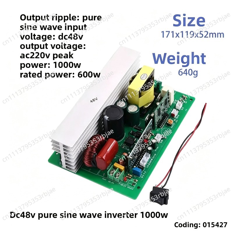 500W/1000W Pure Sine Wave Inve - огляд і ціна Pure Sine Wave Inverter Board 24V 48V